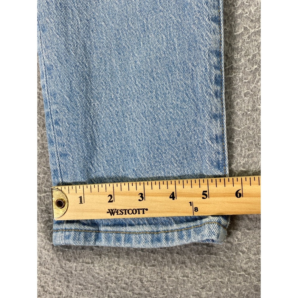 Levi's Premium 501 S Skinny Jeans Women's 28x28 (Meas 28x27) Light Wash Big E - Picture 11 of 15